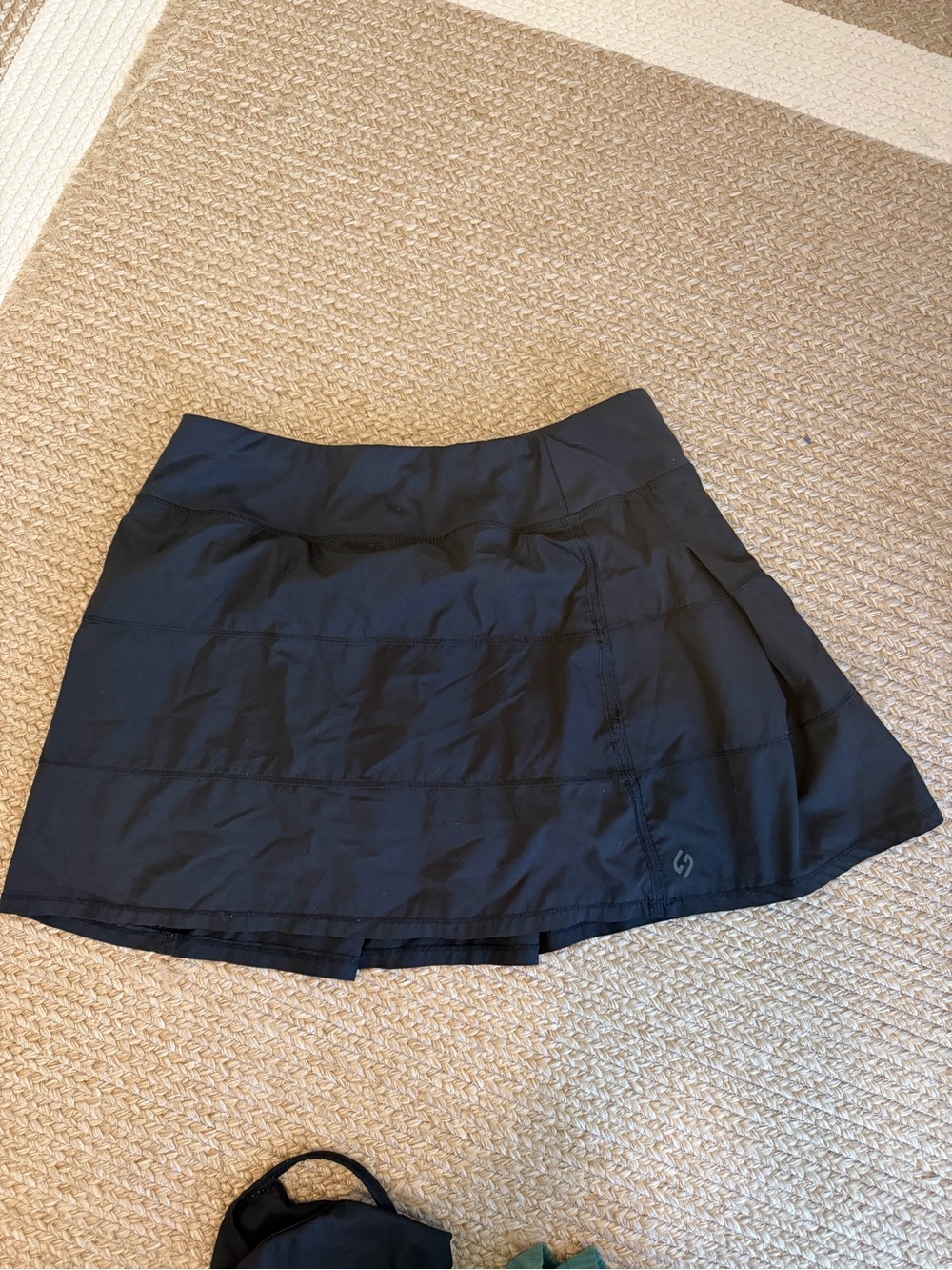 Black Tennis Skirt Size Large